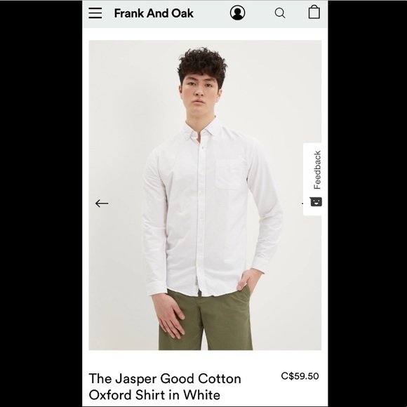Frank & Oak Jasper Oxford Shirt - Picture 1 of 2